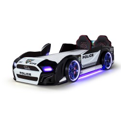 Children's Racing Car Night Police Bed for Boys an...