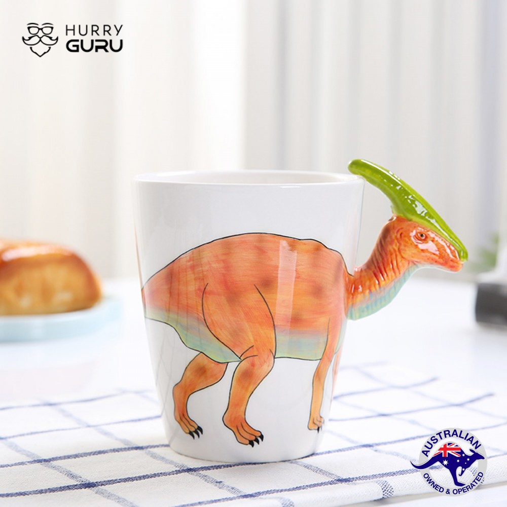 3D Animal Shape Hand Painted Ceramic Coffee Mugs