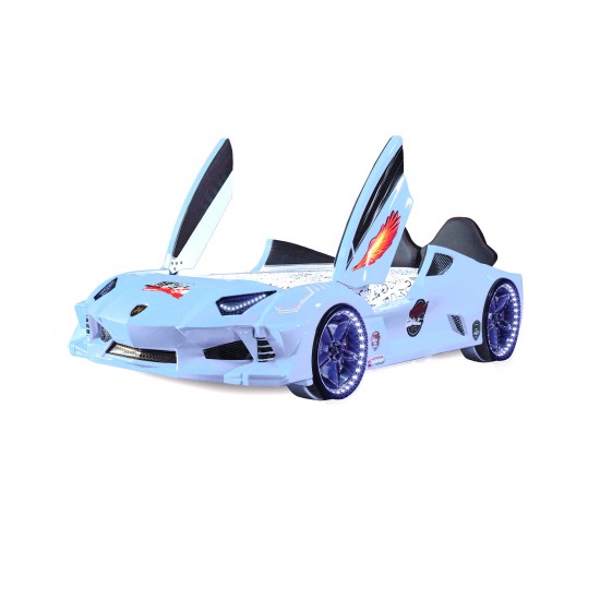 Turbo  Racing Car Night Bed For Boys Girls 