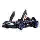 Premium  Kids Racing Black Car Bed