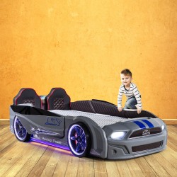 Children's Racing Car Night Bed for Boys and Girls...