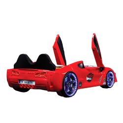 Premium Kids Racing Red  Car Bed 