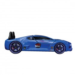 Premium  Racing Blue Double Car Bed for Kids