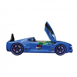 Premium  Racing Blue Double Car Bed for Kids