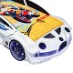 Premium Kids Racing White Double Car Bed 